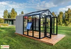 Serre De Jardin En Bois Et Verre Trempé Avec Panneaux Occultants – Jasmin 10 Serre De Jardin En Bois Et Verre Trempé Avec Panneaux Occultants – Jasmin -Garanta Jardin Magasin jardin hiver stali design 05