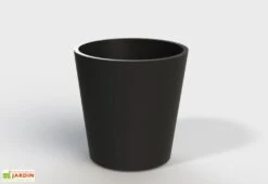 Jardinière En Béton Fibré Conik 50 – Ø 50 Cm -Garanta Jardin Magasin jardiniere beton fibre conik 50 noir
