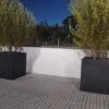 Jardinière En Béton Fibré Kube 60 (60x60) -Garanta Jardin Magasin jardiniere beton renforce kube 60x60cm noir