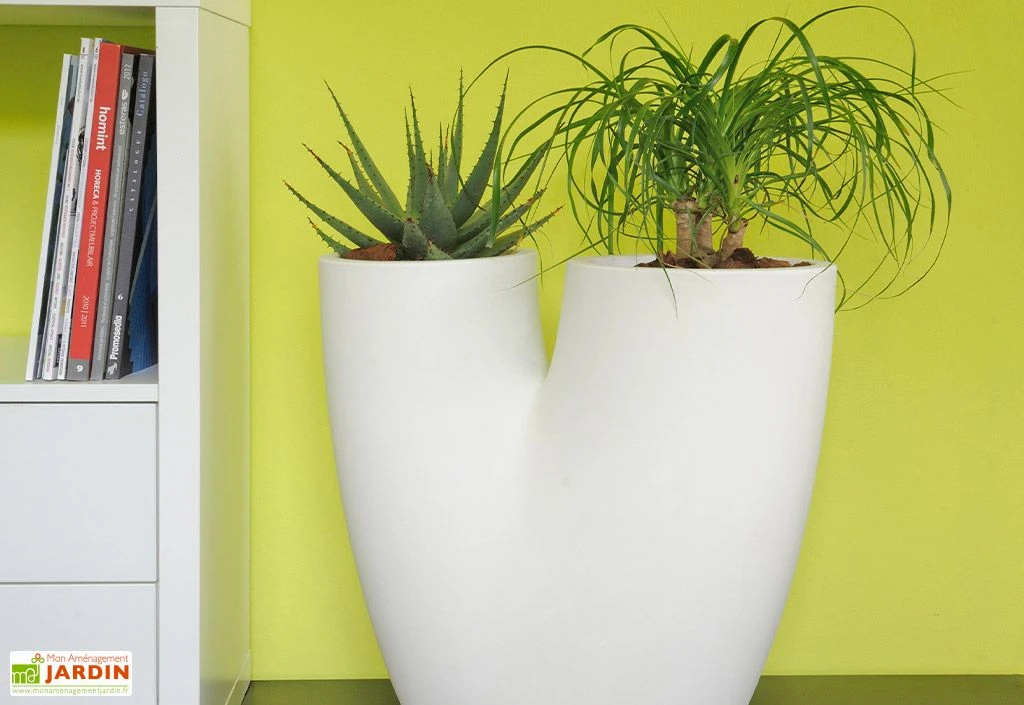 Pot De Fleurs En Polyéthylène Bilobo – 50 X 25 X 50 Cm 3 Pot De Fleurs En Polyéthylène Bilobo – 50 X 25 X 50 Cm