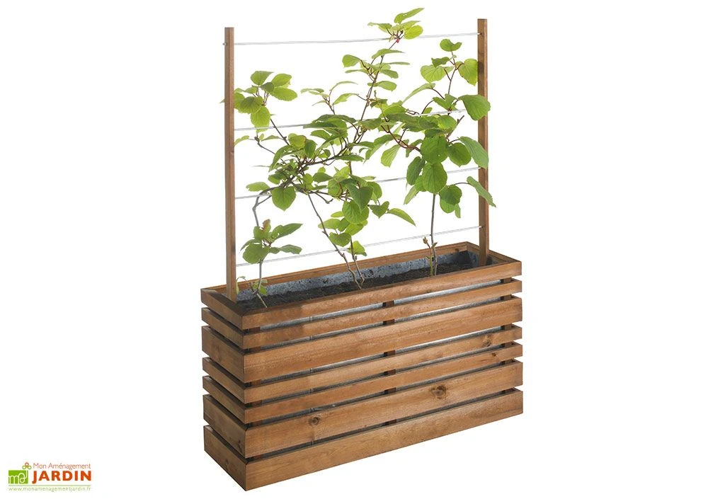 Jardinière Avec Treillis Lign Z (100x30x130cm) 3 Jardinière Avec Treillis Lign Z (100x30x130cm)