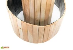 Spirale Aromatique – Jardinière En Bois De Mélèze Ø55 Cm -Garanta Jardin Magasin jardiniere bois meleze spirale aromatique 55cm