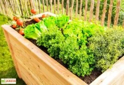 Jardinière En Bois De Mélèze Bac Potager 170 X 90 X 84 Cm -Garanta Jardin Magasin jardiniere bois potager 170x84cm