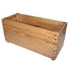 Jardinière Rectangulaire En Bois De Châtaignier Lasuré - Classics -Garanta Jardin Magasin jardiniere en bois