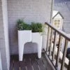 Jardinière Design Kiga S 2 Bacs Blanche