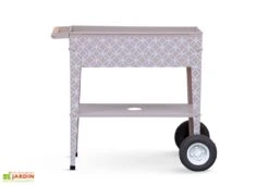 Potager Sur Pieds En Acier Avec Roulettes – Barcelona -Garanta Jardin Magasin jardiniere pieds acier