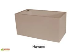 Jardinière Rectangulaire En Polyéthylène Atlantis 100 Cm (pls Coloris) -Garanta Jardin Magasin jardiniere plastique rotomoule double paroi 100cm couleurs 2