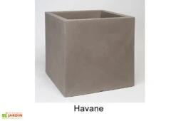 Jardinière Carrée En Polyéthylène Atlantis 40 Cm (pls Coloris) -Garanta Jardin Magasin jardiniere plastique rotomoule double paroi 39cm couleurs 3