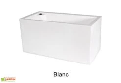 Jardinière Rectangulaire En Polyéthylène Atlantis 80 Cm (pls Coloris) -Garanta Jardin Magasin jardiniere plastique rotomoule double paroi 80cm couleurs 2