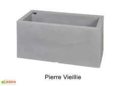 Jardinière Rectangulaire En Polyéthylène Atlantis 80 Cm (pls Coloris) -Garanta Jardin Magasin jardiniere plastique rotomoule double paroi 80cm couleurs