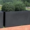 Jardinière Rectangulaire En Polyéthylène Atlantis 80 Cm (pls Coloris) -Garanta Jardin Magasin jardiniere plastique rotomoule double paroi 80cm couleurs 6