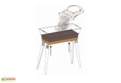 Jardinière Calipso Maxi Basic 40L + Pieds Amovibles – Grise -Garanta Jardin Magasin jardiniere polypropylene 40l pieds amovibles calipso maxi basic