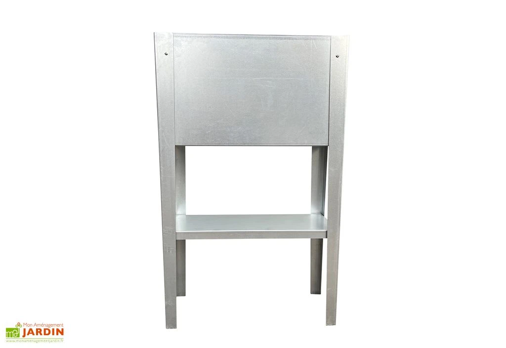 Jardinière Potager Sur Pieds En Acier Galvanisé - 50 X 20 X 80 Cm – Bords Droits 4 Jardinière Potager Sur Pieds En Acier Galvanisé - 50 X 20 X 80 Cm – Bords Droits – Image 2