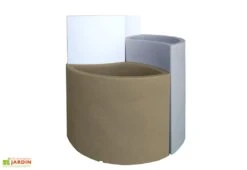 Pot De Fleurs En Polyéthylène Petalo - Ø 50 X 50 Cm 12 Pot De Fleurs En Polyéthylène Petalo - Ø 50 X 50 Cm -Garanta Jardin Magasin jardiniere tabac gris blanc