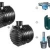Kit Cuve Recuperateur Eau Enterree 12000 L -Garanta Jardin Magasin kit cuve recuperateur eau enterree 12000l