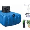 Garantia Cuve Enterrée Plate Kit Récupérateur D'Eau Flat Confort 1500 L -Garanta Jardin Magasin kit recuperateur eau enterre cuve plate 1500l