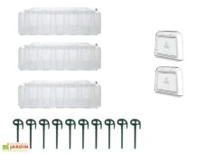 Garantia Lot De 3 Mini Serres De Jardin Tunnels Sunny -Garanta Jardin Magasin kit serre de jardin tunnel 1