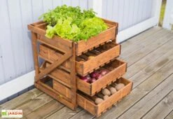 Légumier En Bois Autoclave Brun 4 Tiroirs - 50 X 54 X 60 Cm 11 Légumier En Bois Autoclave Brun 4 Tiroirs - 50 X 54 X 60 Cm -Garanta Jardin Magasin legumes legumier bois