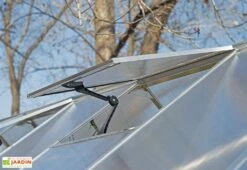 Serre De Jardin En Aluminium Et Polycarbonate Balance – Silver 2,44 M -Garanta Jardin Magasin lucarne serre alu canopia 1
