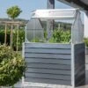 Mini Serre De Jardin Surélevée Avec Rangement – 1,2 X 1,2 M -Garanta Jardin Magasin mini serre hauteur