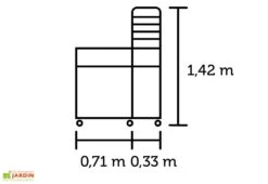 Mini Serre De Jardin Table à Jardiner – Juliana Vertical -Garanta Jardin Magasin mini serre jardin table jardinage verre trempe aluminium juliana vertical 4