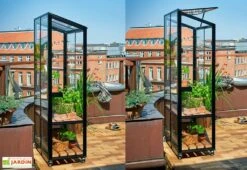 Mini Serre De Jardin En Verre Trempé – Juliana City -Garanta Jardin Magasin mini serre jardin verre trempe aluminium juliana city 1