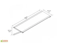 Pack De 4 étagères Pour Abris De Jardin Yukon -Garanta Jardin Magasin pack etageres abris jardin yukon 4