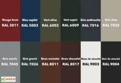 Serre De Jardin En Aluminium Et Verre Trempé Essentia 7,3 M² -Garanta Jardin Magasin palette coloris ral serres lams