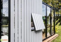 Serre De Jardin Bois Et Verre Trempé Avec Panneaux Occultants – Hibiscus -Garanta Jardin Magasin panneau bois occultant serre verre stali