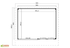 Abri De Jardin En Bois D’épicéa Brut Domeo 8 Plus – 20 M² -Garanta Jardin Magasin plan abri de jardin domeo huit plus