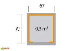 Abri Pour Robot Tondeuse En Bois D’épicéa 80 X 87 X 71 Cm -Garanta Jardin Magasin plan abri robot tondeuse bois weka