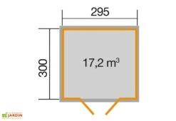 Abri De Jardin En Bois D’épicéa 219 Weka-Line T3 - 8,85 M² -Garanta Jardin Magasin plan cabanon jardin bois 219 weka line t3
