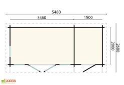 Abri De Jardin Moderne En Bois D’épicéa Brut Milford – 14,68 M² 7 Abri De Jardin Moderne En Bois D’épicéa Brut Milford – 14,68 M² -Garanta Jardin Magasin plan dimensions abri jardin milford