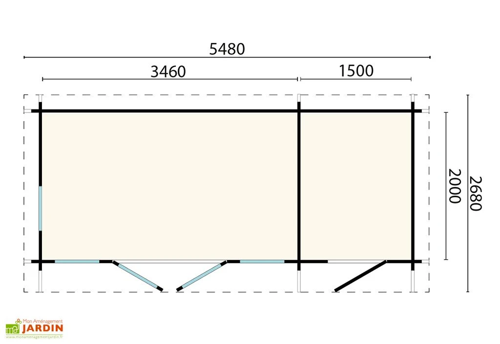 Abri De Jardin Moderne En Bois D’épicéa Brut Milford – 14,68 M² 5 Abri De Jardin Moderne En Bois D’épicéa Brut Milford – 14,68 M² – Image 3