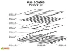 Plancher Pour Chalet En Bois Habitable Isolé Decor Home -Garanta Jardin Magasin plancher bois abri jardin chalet habitable isole decor home 2