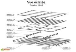 Plancher Pour Chalet En Bois Habitable Isolé Decor Home -Garanta Jardin Magasin plancher bois abri jardin chalet habitable isole decor home