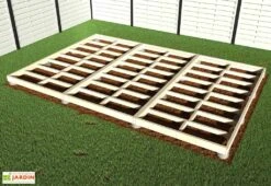 Plancher En Bois Brut Pour Studio De Jardin Como 17 M² 11 Plancher En Bois Brut Pour Studio De Jardin Como 17 M² -Garanta Jardin Magasin plancher chalet jardin etape 2 2