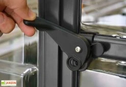 Serre De Jardin En Aluminium Et Polycarbonate Balance – Gris -Garanta Jardin Magasin poignee porte serre balance grey canopia