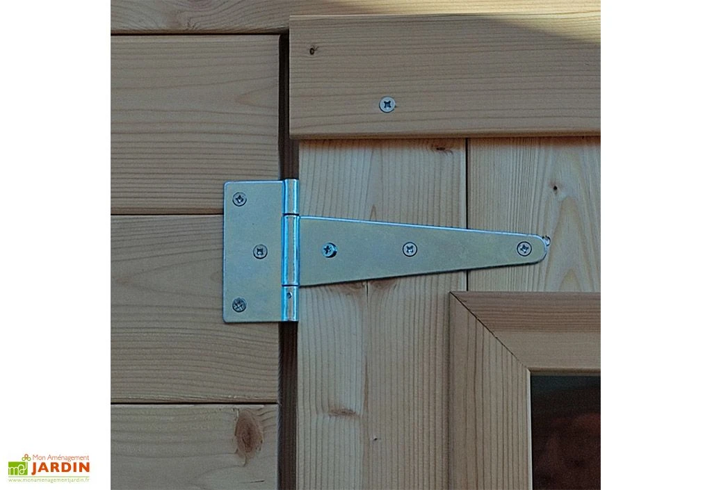Abri De Jardin En Bois Brut 3,9 M² 16 Mm - Gaeta 5 Abri De Jardin En Bois Brut 3,9 M² 16 Mm - Gaeta – Image 3