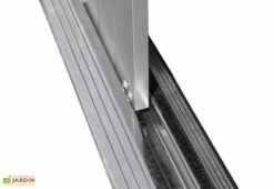 Abri De Jardin En Acier Galvanisé Gris Anthracite 8 M² -Garanta Jardin Magasin porte coulissante cabane jardin acier galvanise gris anthracite