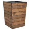 Bac à Fleurs En Bois Selekt (45/55x45/55x76) -Garanta Jardin Magasin pot de fleur bois marron selekt 90 litres jardipolys