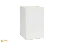 Pot De Fleurs En Polyéthylène Atlantis – 30 X 30 X 47 Cm -Garanta Jardin Magasin pot de fleurs blanc 4