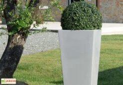 Pot De Fleurs En Polyéthylène Hydrus - 39 X 39 X 85 Cm -Garanta Jardin Magasin pot de fleurs hydrus 3