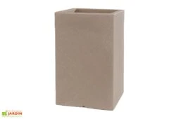 Pot De Fleurs En Polyéthylène Atlantis – 30 X 30 X 47 Cm -Garanta Jardin Magasin pot de fleurs tabac 3