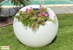 Pot De Fleurs Lumineux En Polyéthylène Transparent Dolce Vita -Garanta Jardin Magasin pot fleur lumineux polyethylene dolce vita
