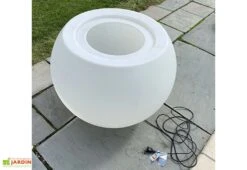 Pot De Fleurs Lumineux En Polyéthylène Transparent Speranza Ø 90 Cm -Garanta Jardin Magasin pot fleur lumineux transparent speranza