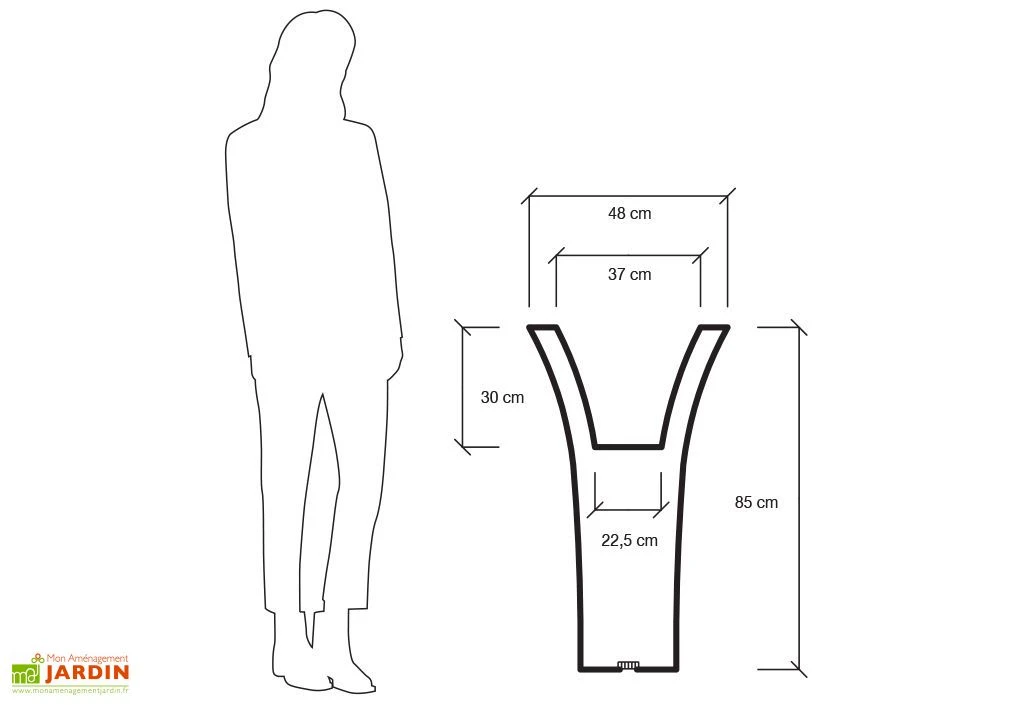 Pot De Fleurs Polyéthylène Patio H85 L48 (pls. Coloris) 7 Pot De Fleurs Polyéthylène Patio H85 L48 (pls. Coloris) – Image 5