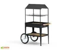 Potager Sur Pieds Avec Roulettes Et Toit 75 X 65 X 150 Cm – Urban Expert -Garanta Jardin Magasin potager pieds roulettes noir