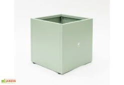 Jardinière Cube Vert Cactus En Métal Thermolaqué – 50 X 50 X 50 Cm -Garanta Jardin Magasin profil cube jardiniere hg08976105