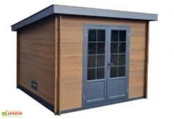 Abri De Jardin En Aluminium Et Composite – 10 M² -Garanta Jardin Magasin profil droit abriteck
